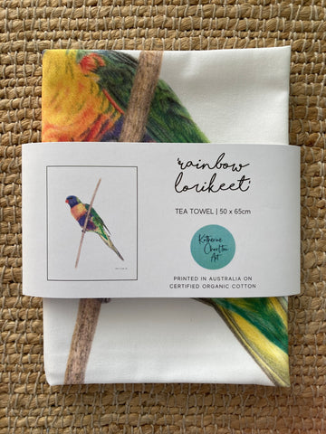 Rainbow Lorikeet Tea Towel